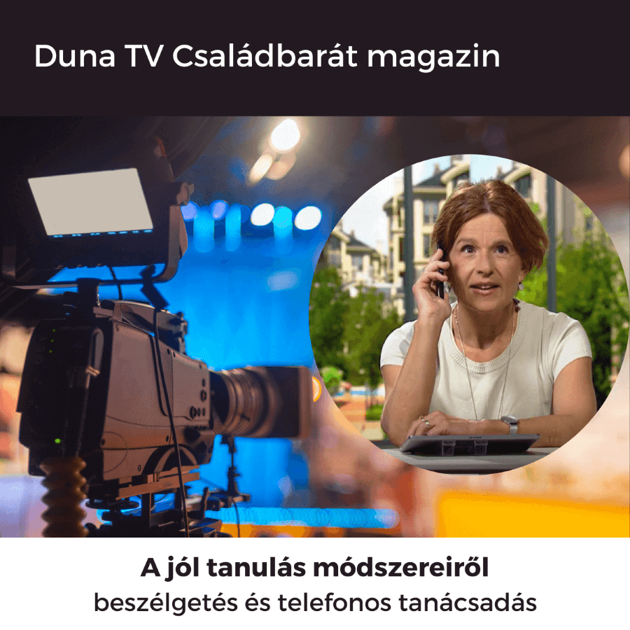 Péter Kata tanulás-tréner a Duna Tv Családbarát magazinban